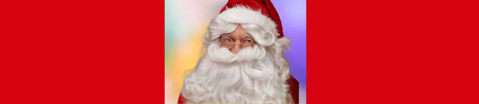 Père Noël souriant — image à la une de la fête de Noël 2025 à la crèche des Montchaton