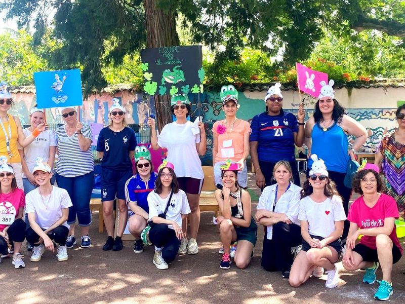 Les Jeux Olympiques de la crèche des Montchatons pour sa traditionnelle fête d'été avec les familles