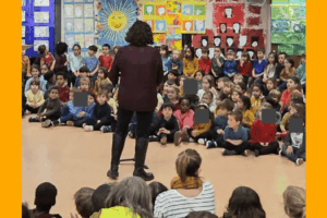 Un premier concert, avec les enfants et la chorale de l&rsquo;École Viala pour les jeunes de Montchat Botté