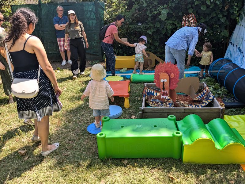 traditionnelle fête d'été dans le jardin de la crèche des Acacias